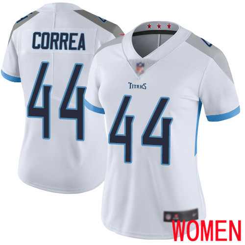Tennessee Titans Limited White Women Kamalei Correa Road Jersey NFL Football #44 Vapor Untouchable->women nfl jersey->Women Jersey